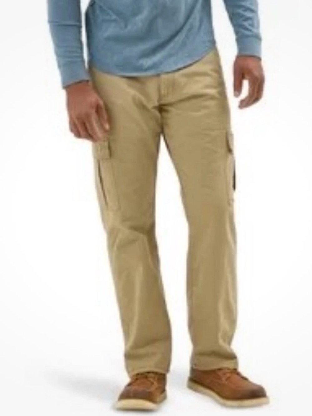 Kenneth Cole Men 30x30 Dark Khaki Techni-Cole Cotton Stretch Cargo Pant NWT